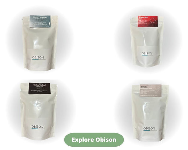 Range of Coffee Beans from Obison coffee roasters
