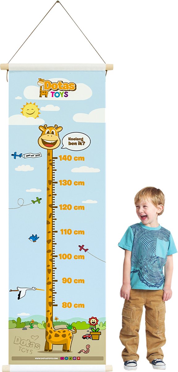 verkiezing Discipline ergens Dotastoys Groeimeter - Lengtemeter Kinderen - Meetlat - Poster Kinderk –  Toys 'n Living
