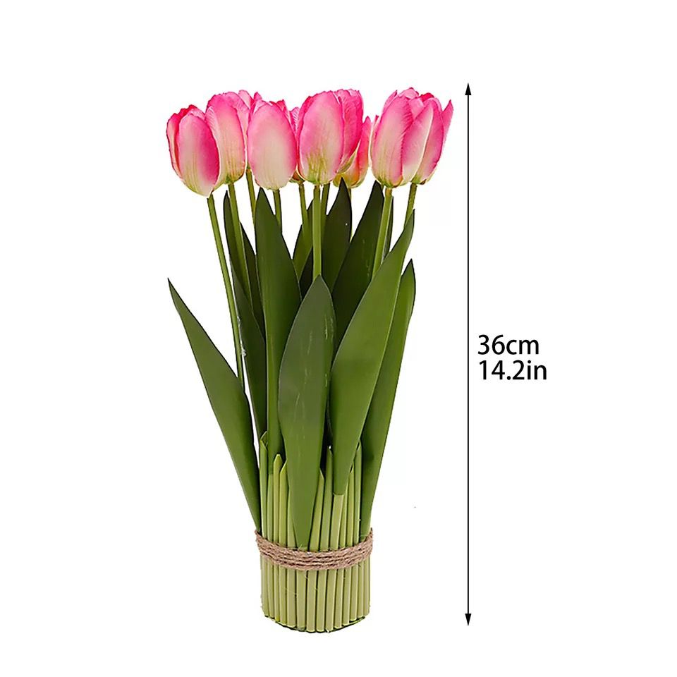 Tulipanes artificiales tacto real decoración 38cm – Chinatown ??