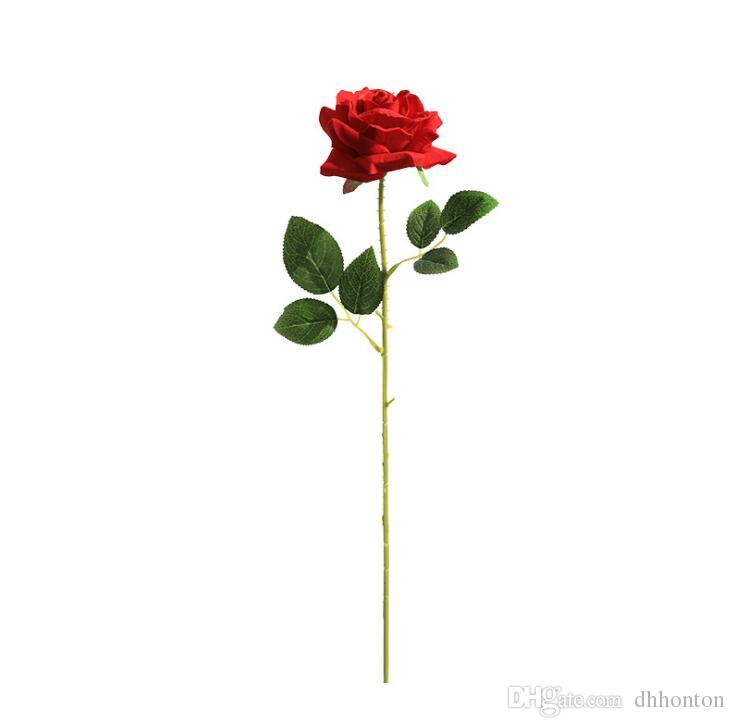 Rosa artificial tacto real con tallo 54cm – Chinatown 🇵🇪