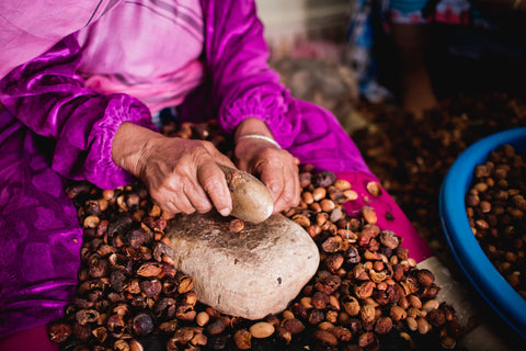 Cracking Argan Nuts in Women Cooperatives | Morocco