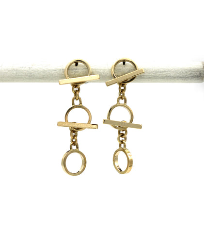 14K Circle Toggle Earrings to create your own pieces