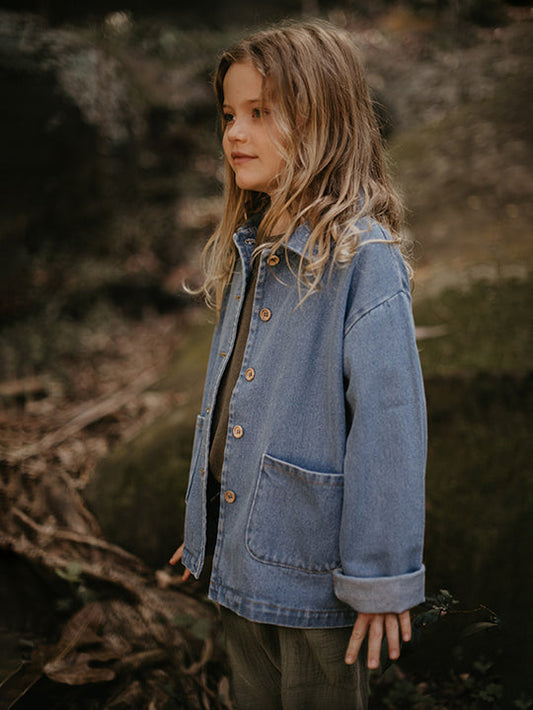 The Oversized Denim Dungaree – The Simple Folk