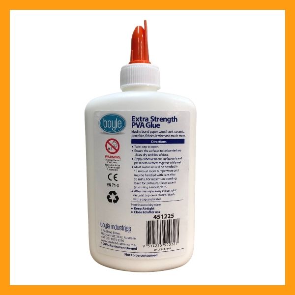 Boyle Clear Craft Glue Quick Drying Ideal For Crafts 225ml