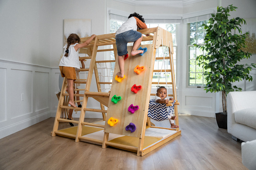 Indoor Wooden Playground | Magnolia Playset From Avenlur