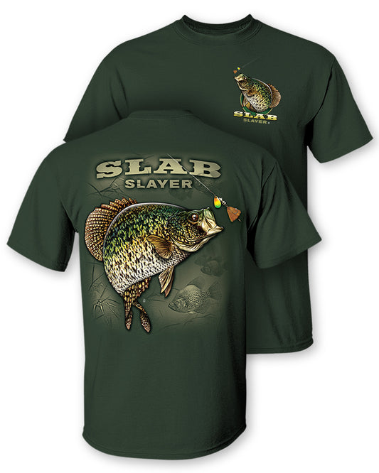 Crappie “Slab Slayer” T-Shirt and Can Cooler Combos Gift Set