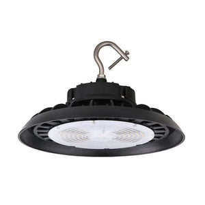150W UFO LED High Bay Light – 21,200 Lumens, Hook Mount, Black | UL & DLC 5.1 Certified - TheProbuild