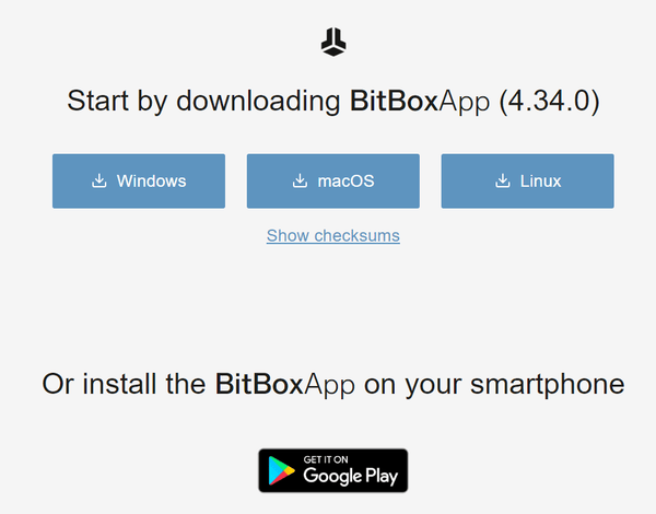 BitBox02 BitBox App Download Page