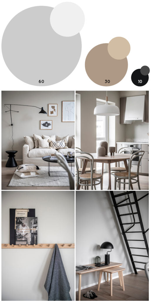 Regola 60 30 10 colors interior design