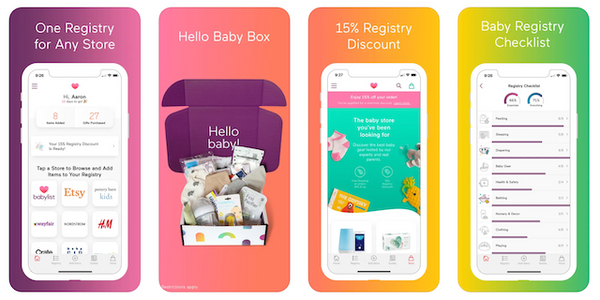 Babylist Baby Registry iPhone App Screenshots