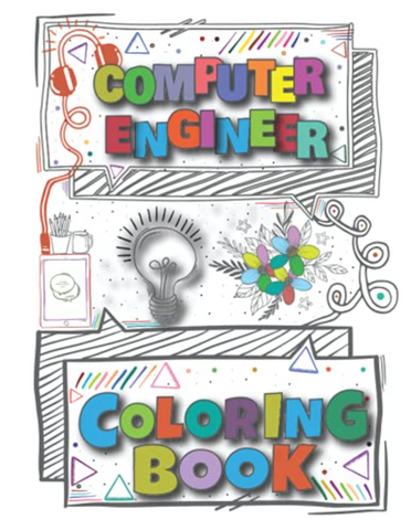 Computer Engineer adult coloring book gift for 2023 Mother's Day