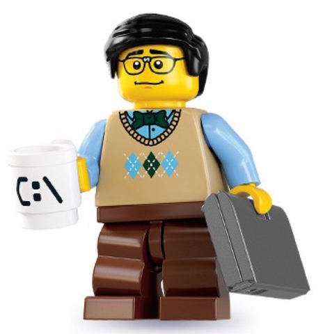 Computer Programmer Lego Minifigure