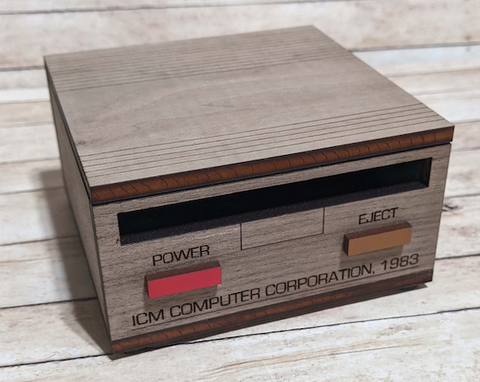 Floppy Disk Coaster Storage Box