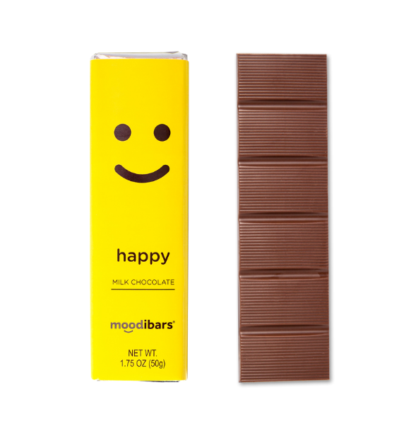 Happy Moodibar - Creamy Milk Chocolate Bar 1.75 oz Bar
