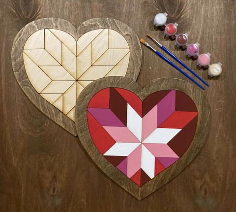 Artisan Made DIY Mosaic Painting Kit for Valentine's Day Made By Sweet Love Adornments
