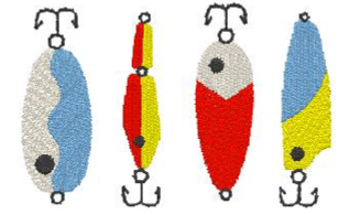 Fishing Lure 1, 2, 3, 4