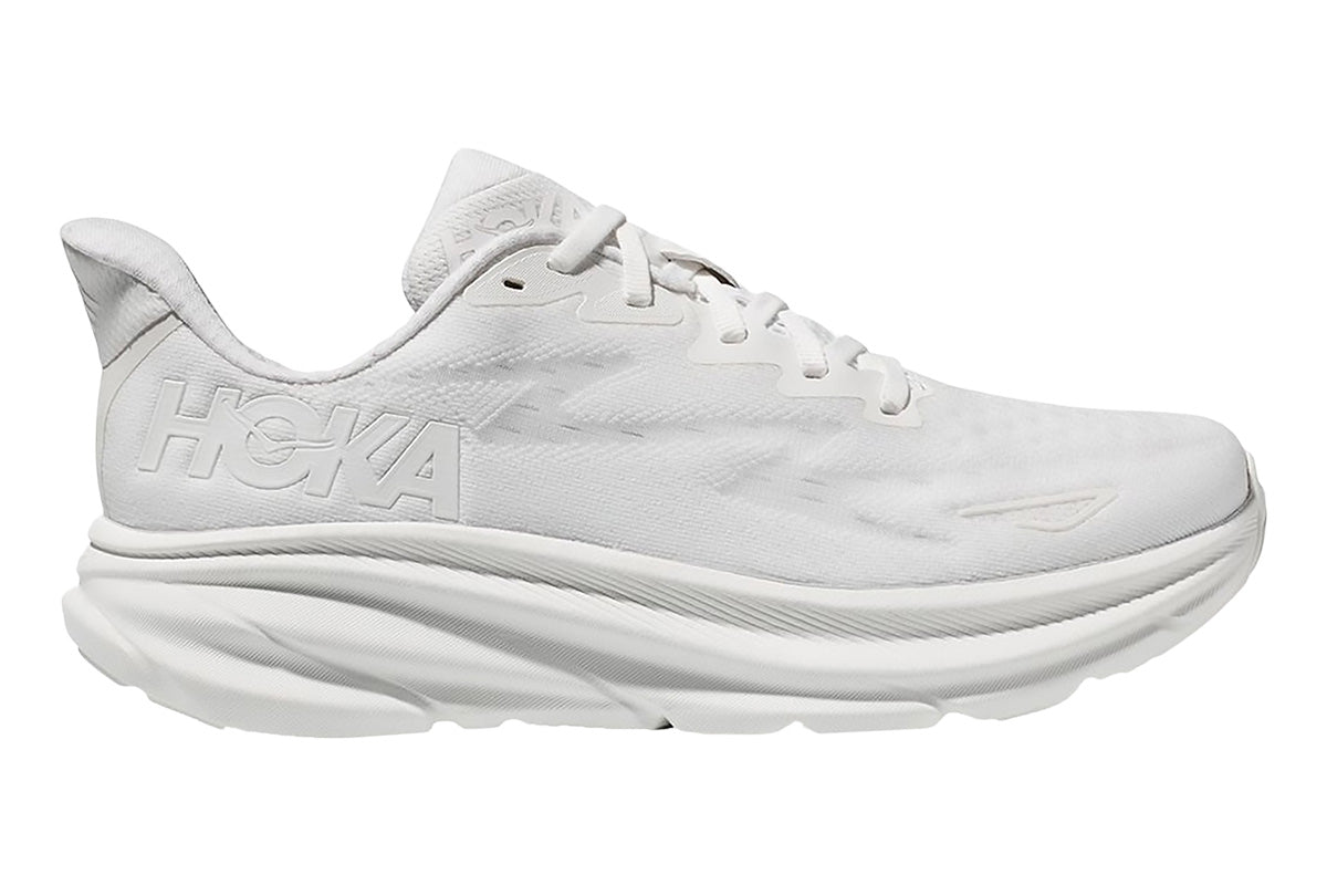 Hoka Clifton 9 B White/White Womens