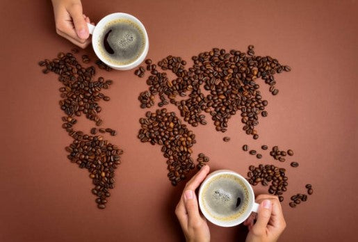 World Coffee Bean Map