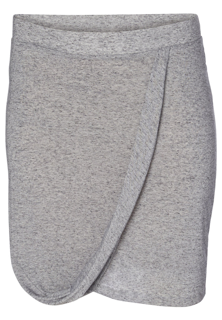 Grey Faux Wrap Skirt – Twelve North
