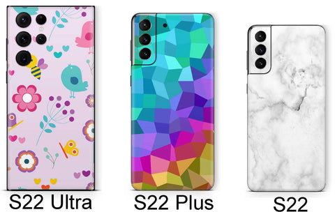 Samsung Skins S22 S22 Plus und S22 Ultra Vergleich Übersicht
