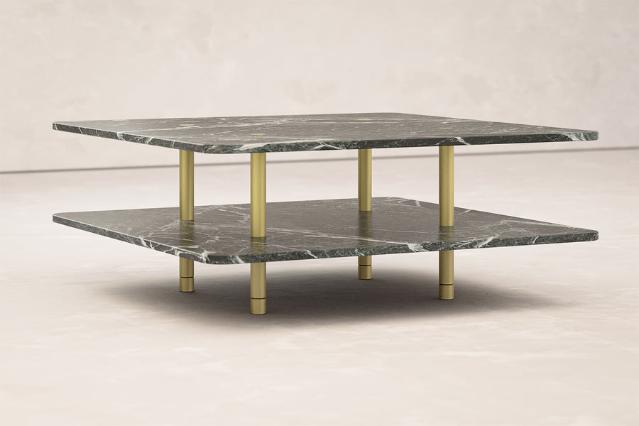 STRATA COFFEE TABLE Two Tier / Stone / Square & Rectangle