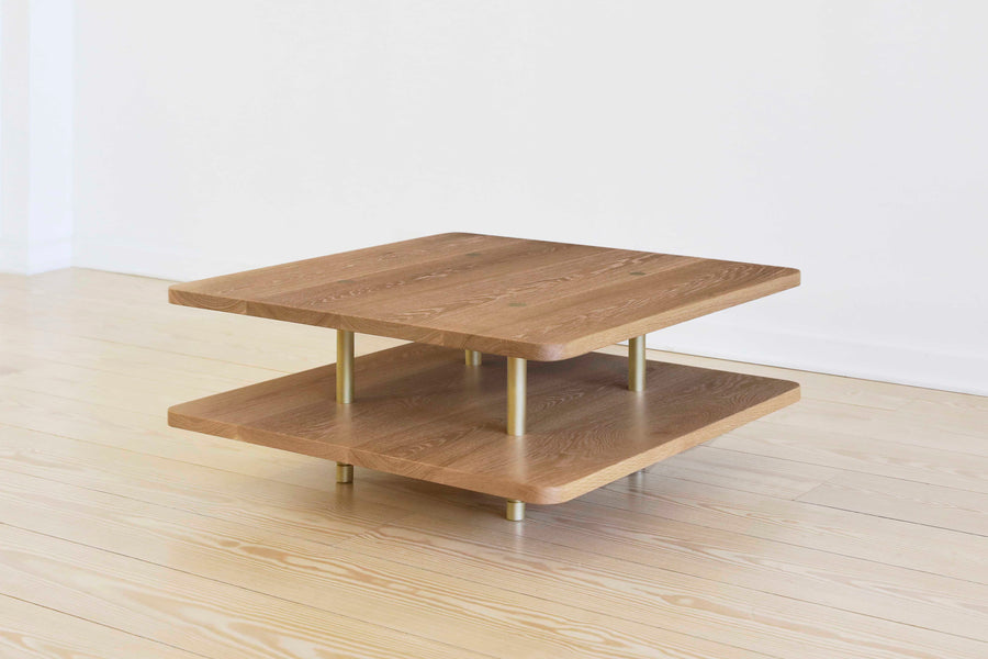 STRATA COFFEE TABLE Two Tier / Wood / Square & Rectangle