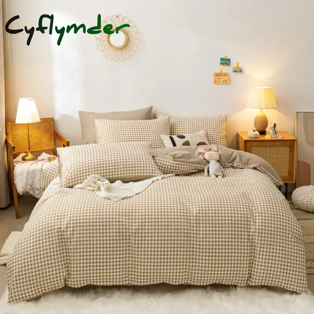 Cyflymder Euro Bed Linen Quilt Cover Set Queen Size Comforter Bedding Sets Summer Complete Sheet and with Pillow 240x220 Double Duvet