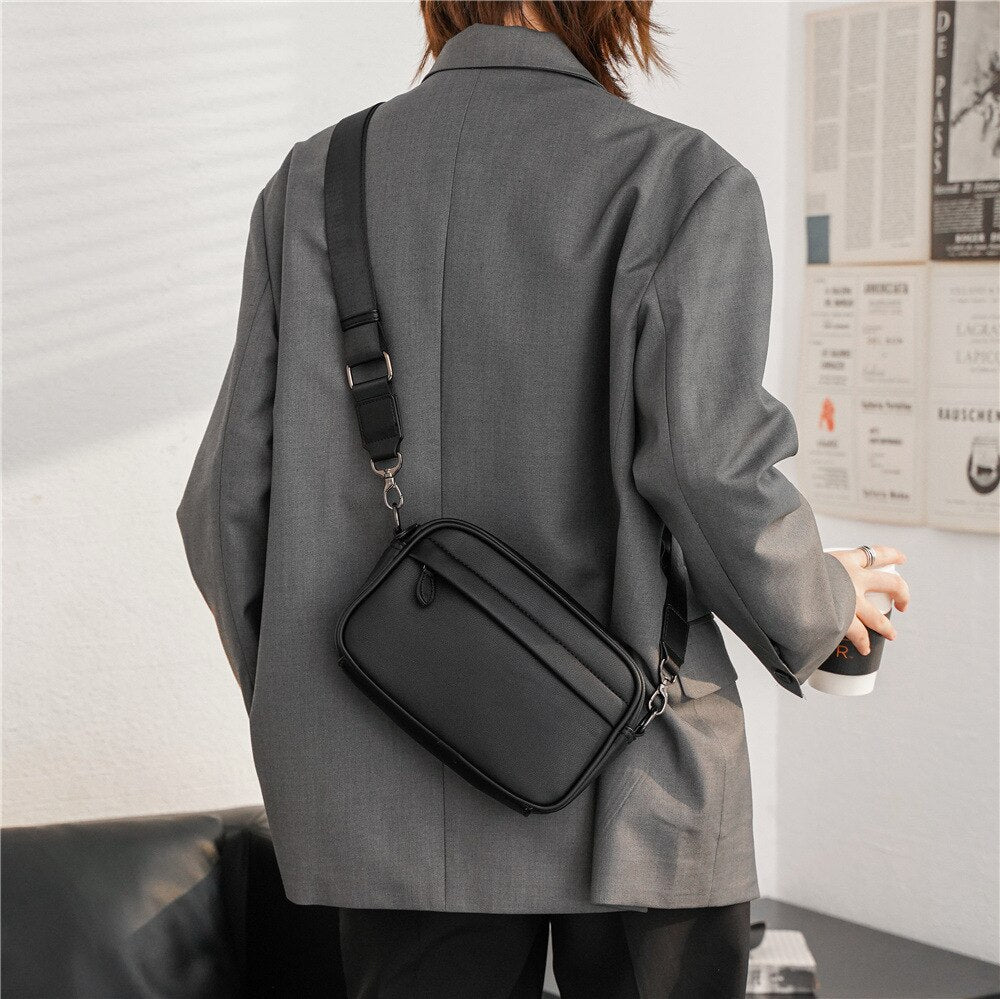 Leather Messenger Bags Small Shoulder Crossbody Bag Solid Designer