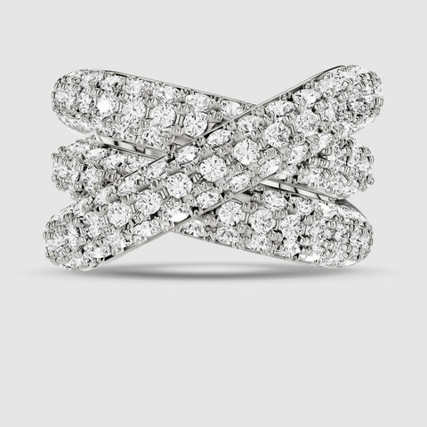 lab grown diamond fashion band ring