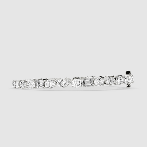 Tennis Bracelet Emerald Cut & Round - Multi Stone