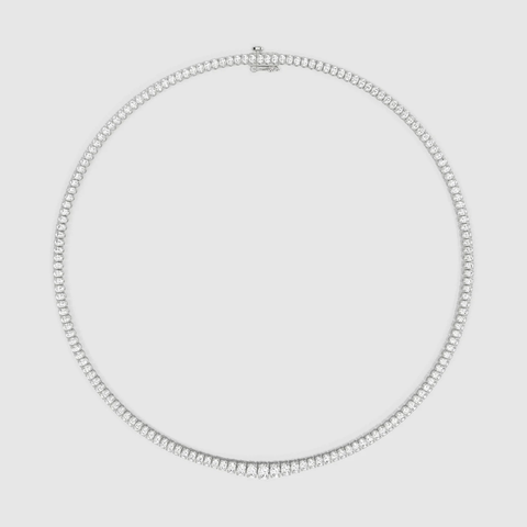 Lab grown diamond Tennis Necklace - Round