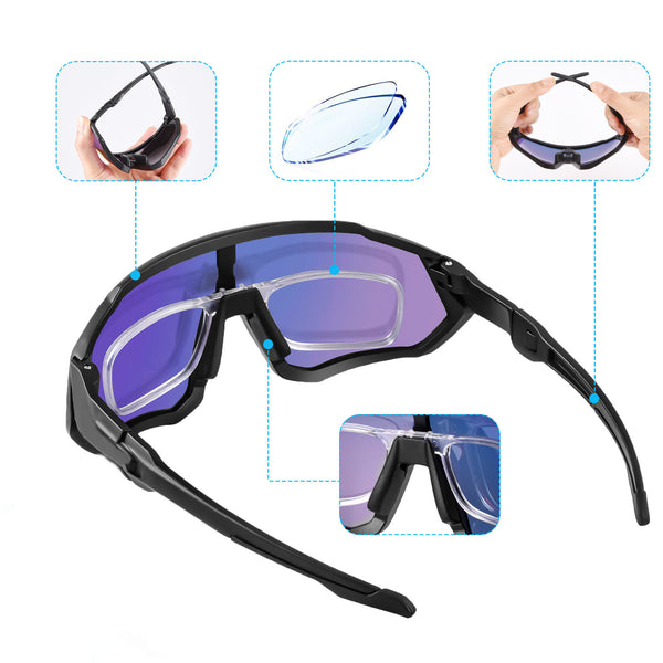 SAOLAR Sunreact Cycling Glasses - Prescription Lenses