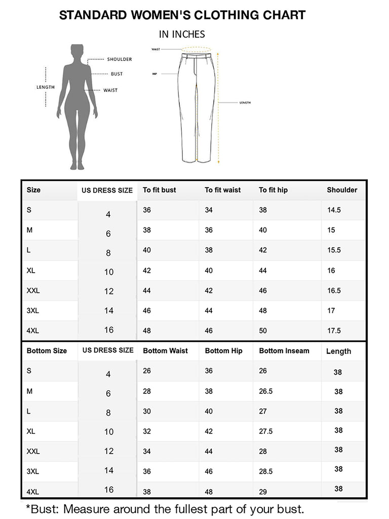 Readymade Standard Size Chart - Best Indian Clothing for Women