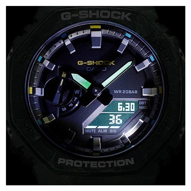 Casio G-Shock Analog Digital x FOGGY FOREST Special Color GA-2100FR-3A - GWM Store Official