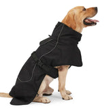 Black Dog Rain Coat Jacket