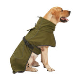 Khaki Dog Rain Coat Jacket