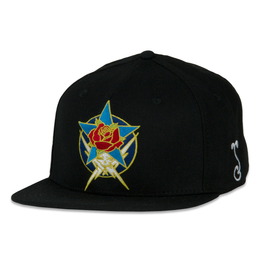 Stanley Mouse Dead Star Black Fitted Hat by Grassroots California - winterlandbrand product image