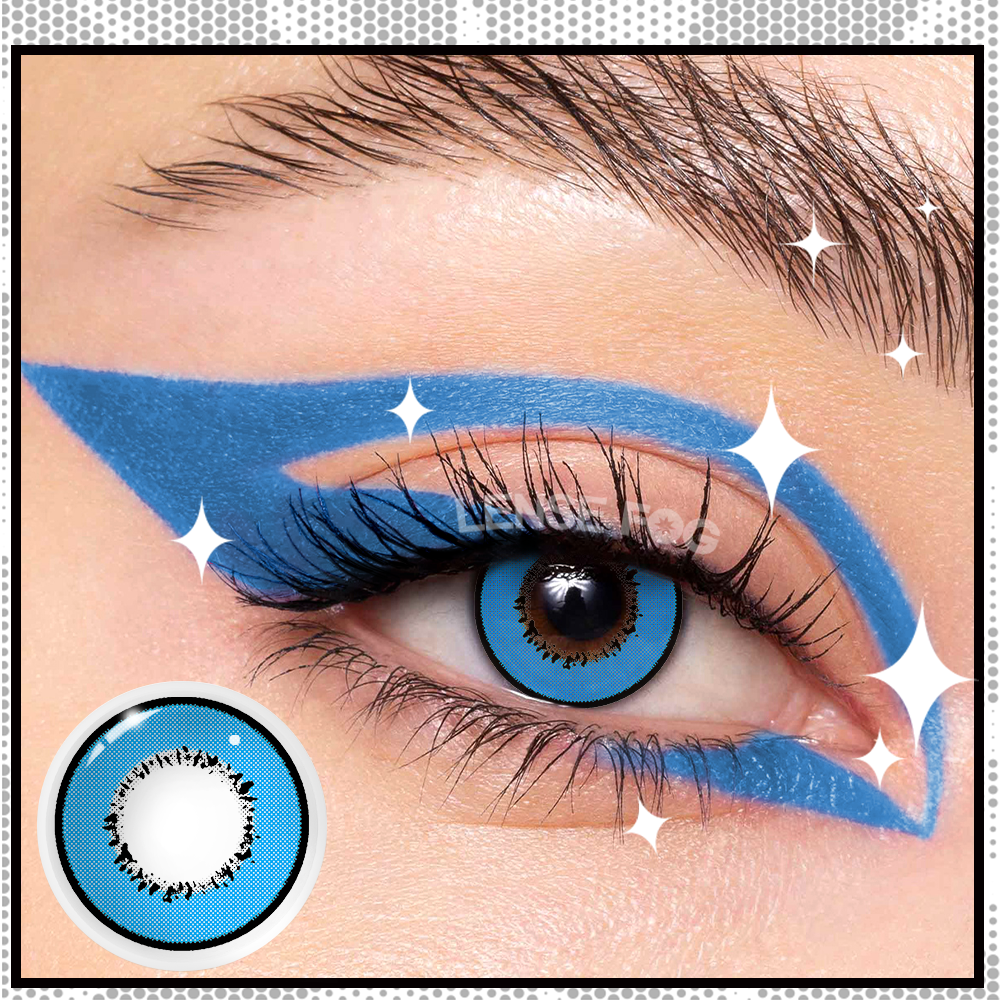 Swirl Blue Cosplay Contacts