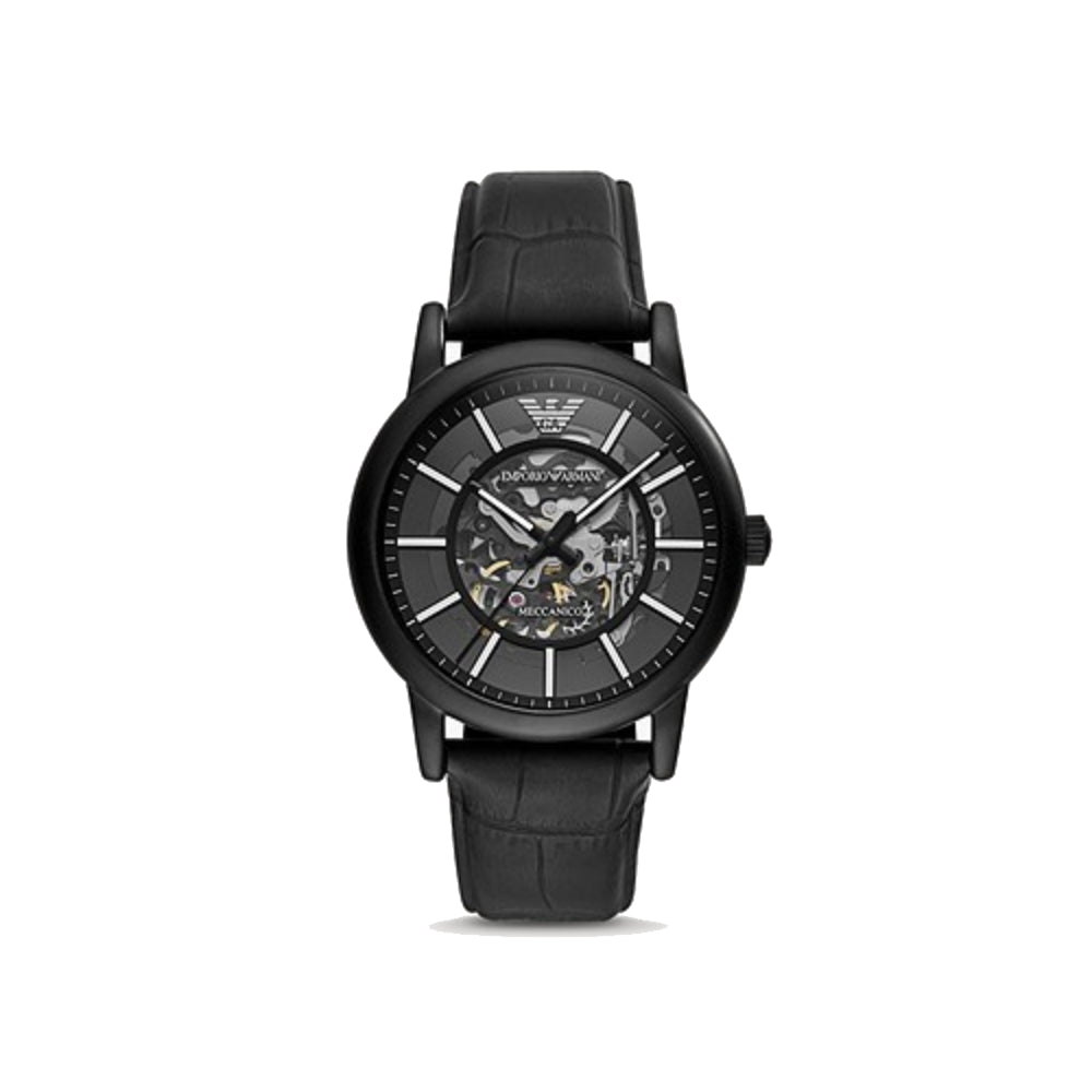 MEN] Emporio Armani Automatic Black Leather Watch[AR60008] – City Chain  Malaysia