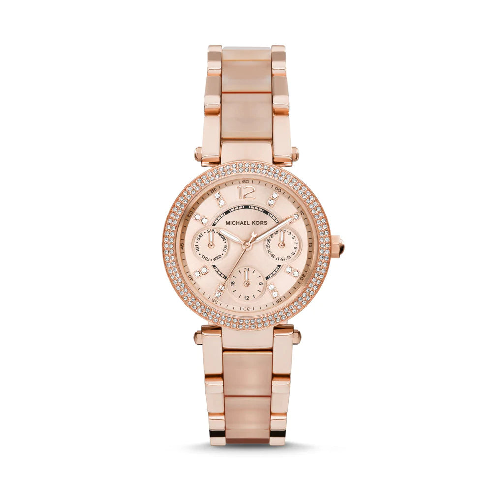 WOMEN] Michael Kors Rose Gold-Tone Mini Parker Watch [MK6110] – City Chain  Malaysia