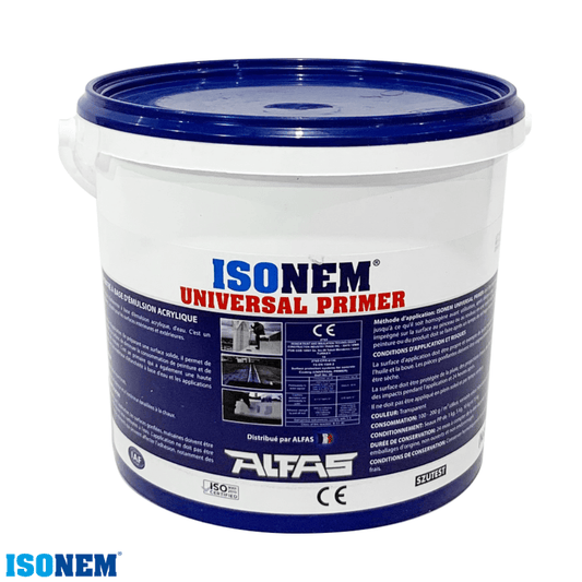 Peinture toiture et façade - COOL ROOF - Peinture Isolante Thermique -  Alfas - ISONEM THERMAL PAINT - Gris - 18 Litres