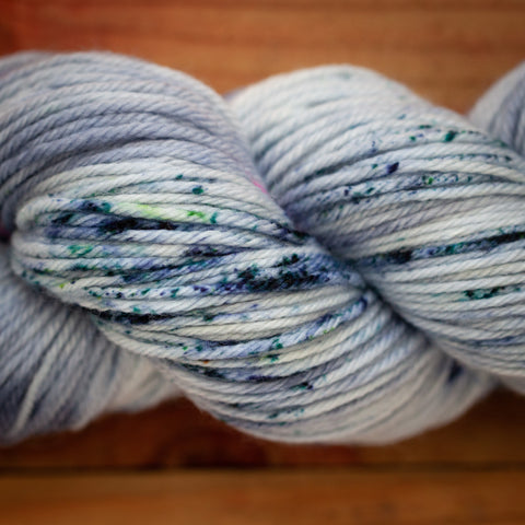 speckled hand dyed yarn