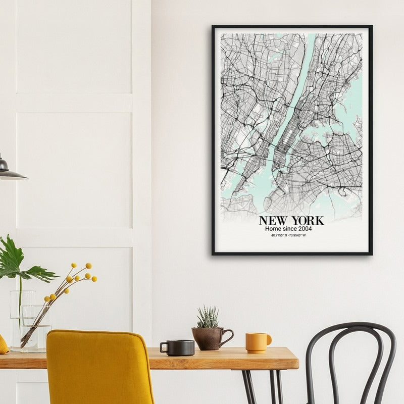 Map Art Poster - New York