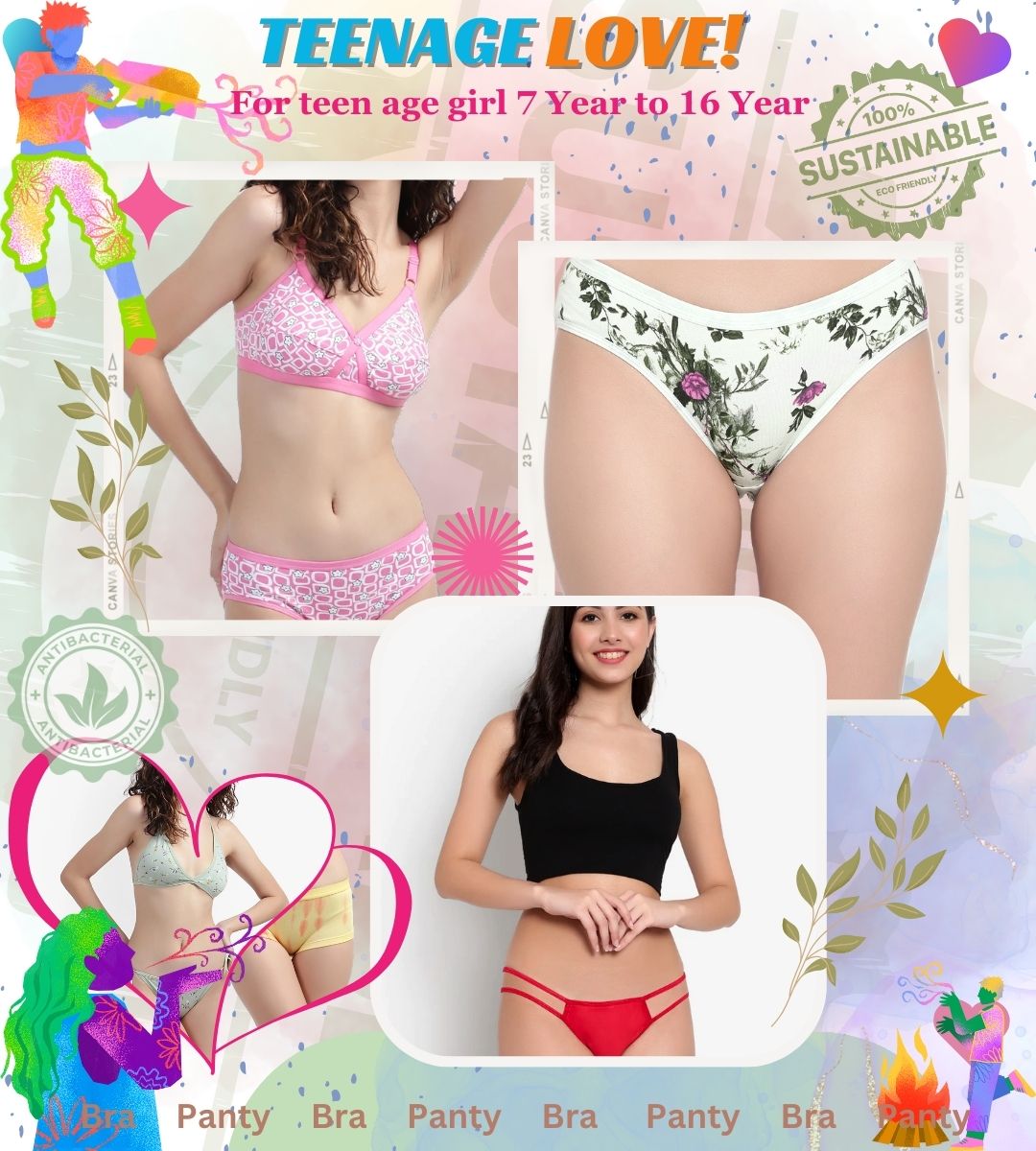 Buy Women's Grey Cross Front Cotton Minimizer Bra Panty Set online –  Bruchiclub