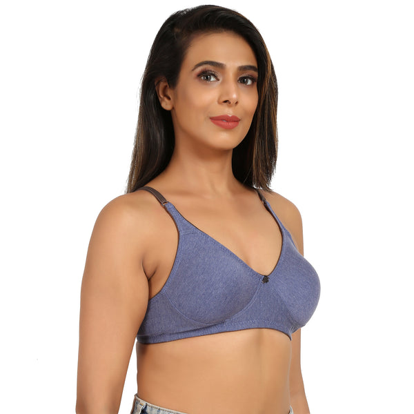 BLS - Cansu Non Wired And Non Padded Cotton Bra - Skin