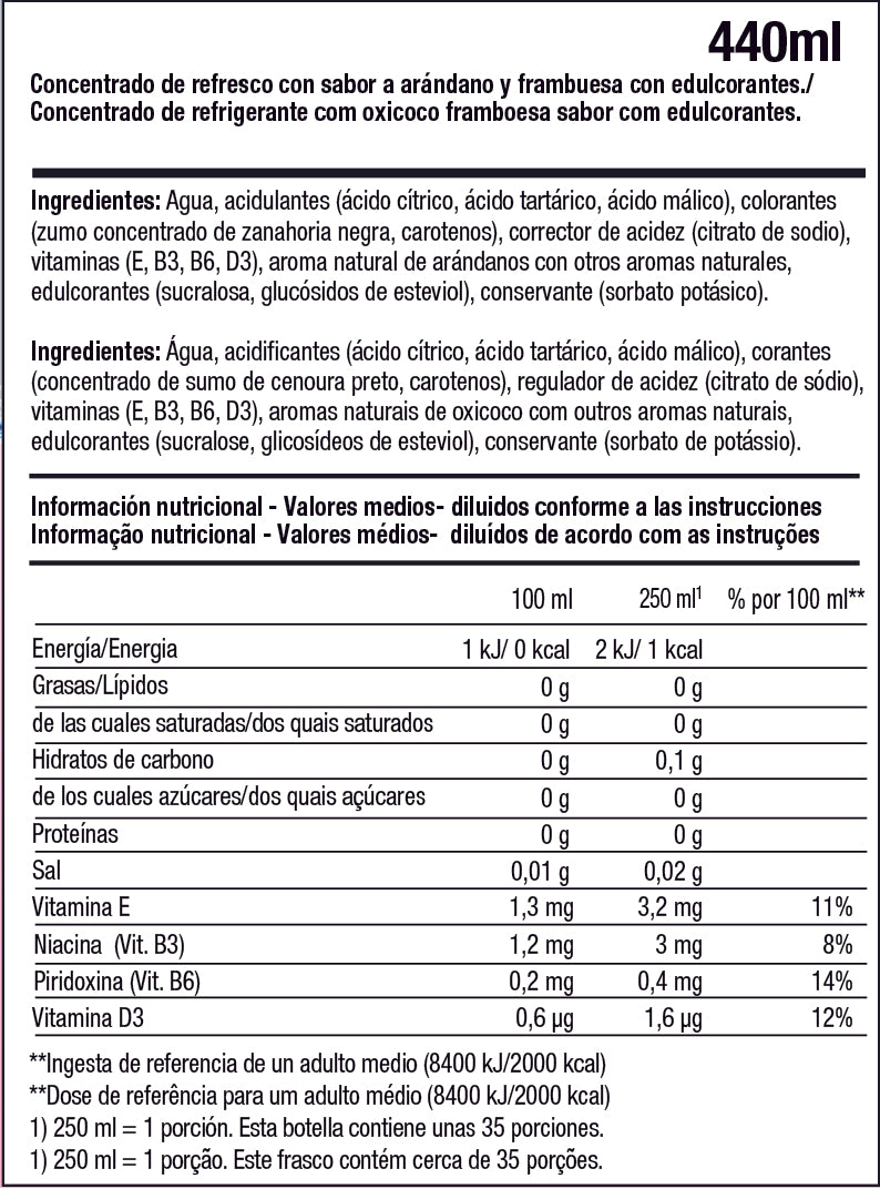 Información nutricional