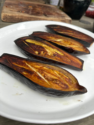 Baked aubergines