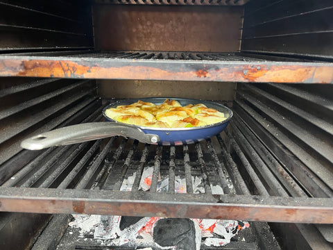 carmelise the apples in the oven first before adding the pastry