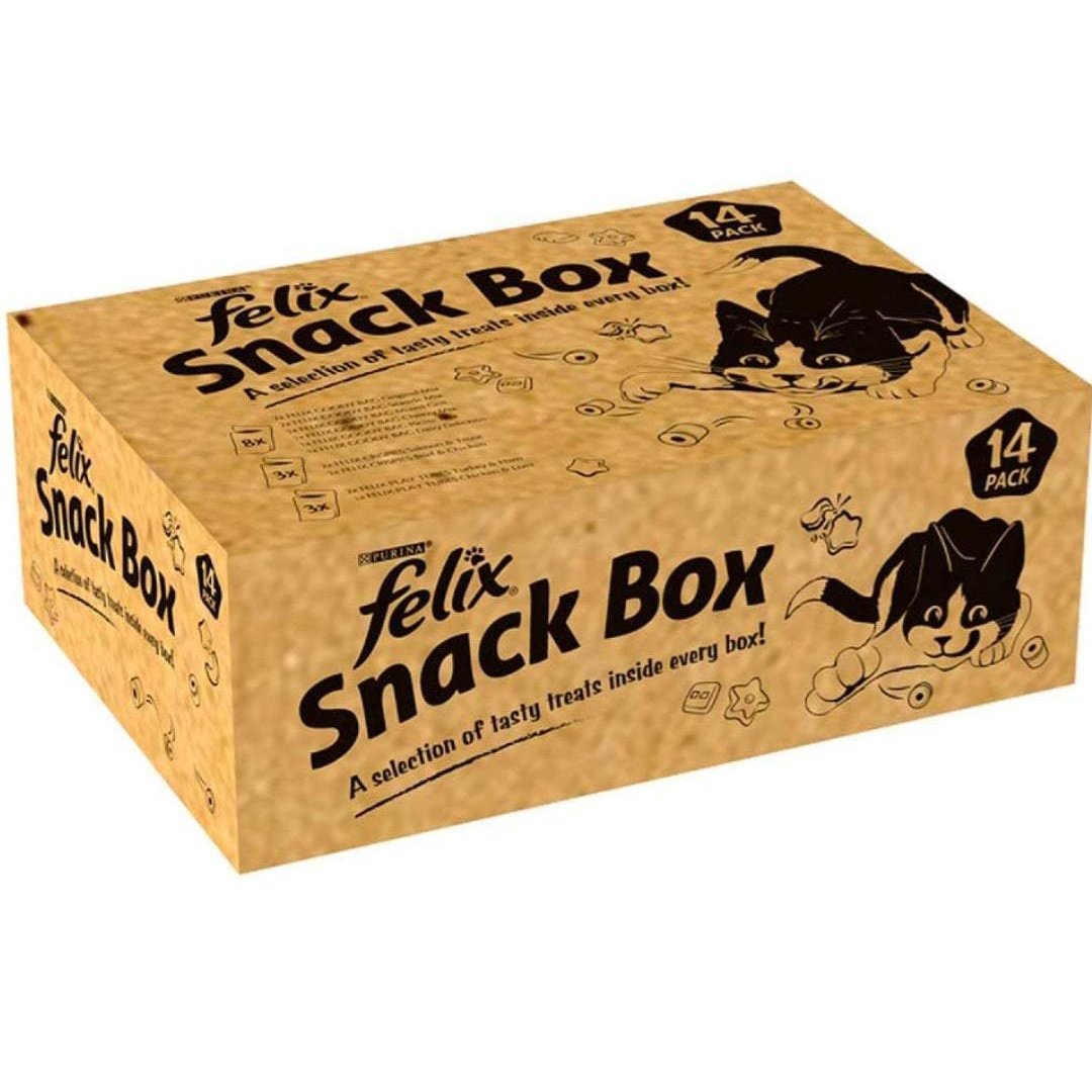 Felix Snack Box Cat Treat 765g (Pack of 14)-Pet-SuppliesUK-All Cat,atc,Cat Treats,Cats,Shop All