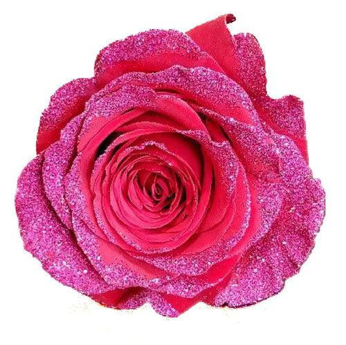 Red Roses with Gold Glitter - Pack 100